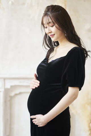 スタジオ　ペットとマタニティフォト