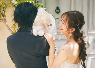 ペット一緒にウェディングフォト