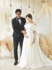 スタジオ撮影　マタニティウエディングフォト