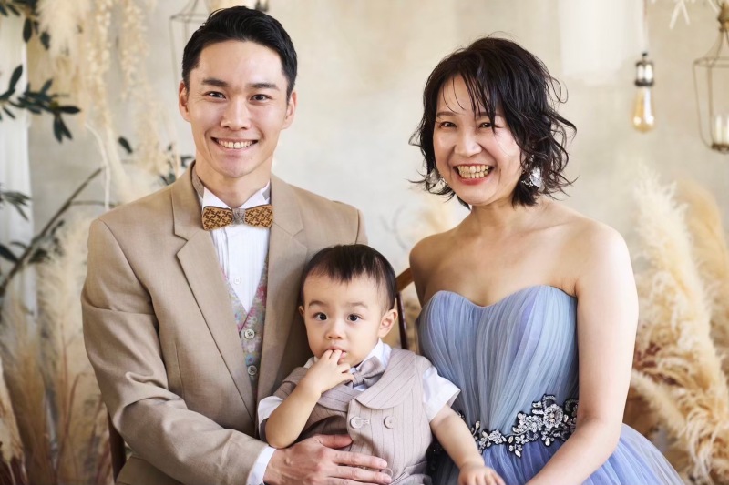 お子様と家族ウェディングフォト