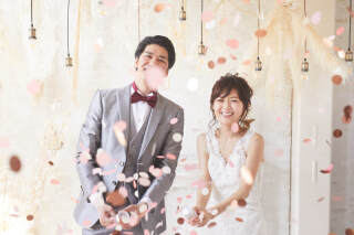 スタジオ撮影・ワンチャンと一緒にウェディングフォト②
