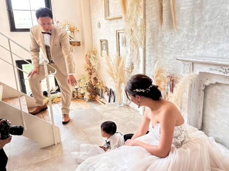 お子様と一緒にウェディングフォト