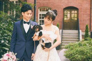 ワンちゃんと一緒に丸の内ロケーションフォト