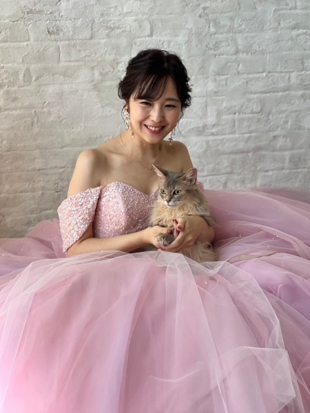 猫ちゃんとスタジオフォト