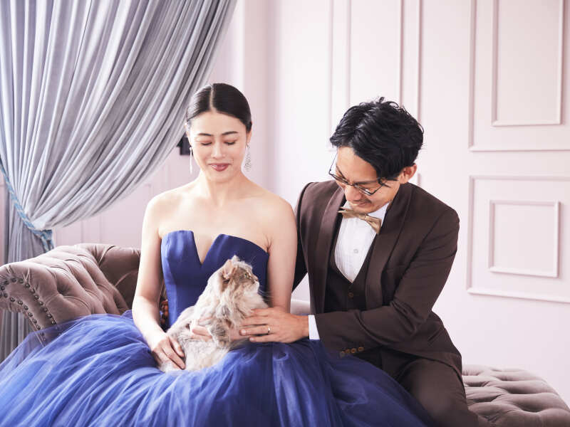 スタジオ ペットウェディングフォト