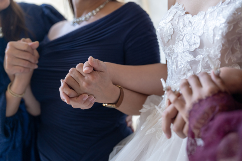 手つなぎ手元ショット