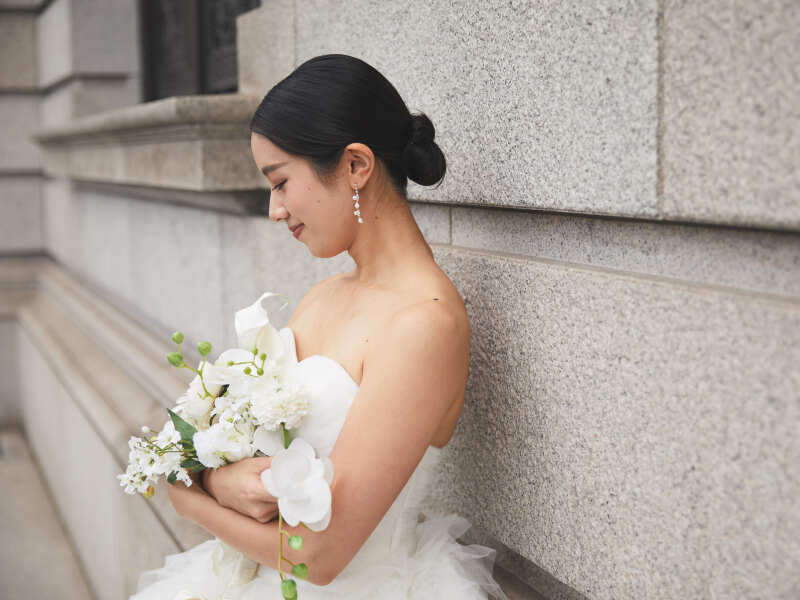 丸の内ロケ 新婦様ショット