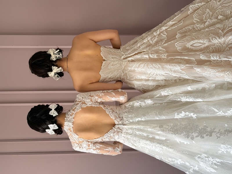 お揃いのヘアセット