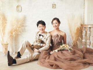 スタジオ撮影・ネコちゃんと一緒にウェディングフォト