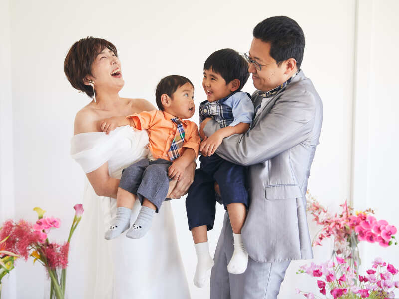 お子様と一緒にウェディングフォト