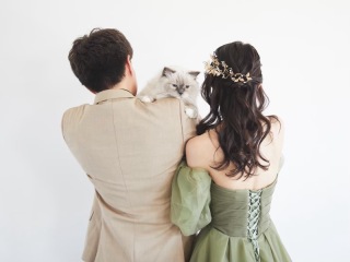 オシャレなスタジオペットフォト