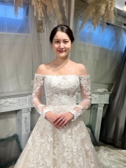 オフショルロングスリーブドレスご紹介