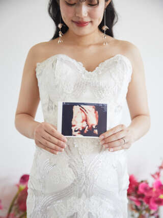 スタジオマタニティウエディングフォト