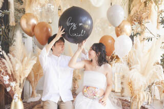 スタジオ撮影・マタニティ衣装とドレス2着付きバルーンフォト☆