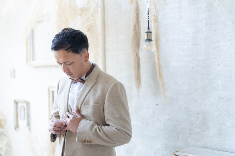 身支度ショット