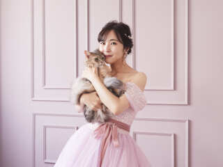 スタジオ ペットソロウェディングフォト