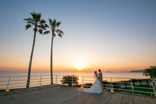 サンセットタイムがロマンチックな雰囲気!