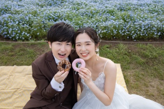 昭和記念公園でピクニック撮影