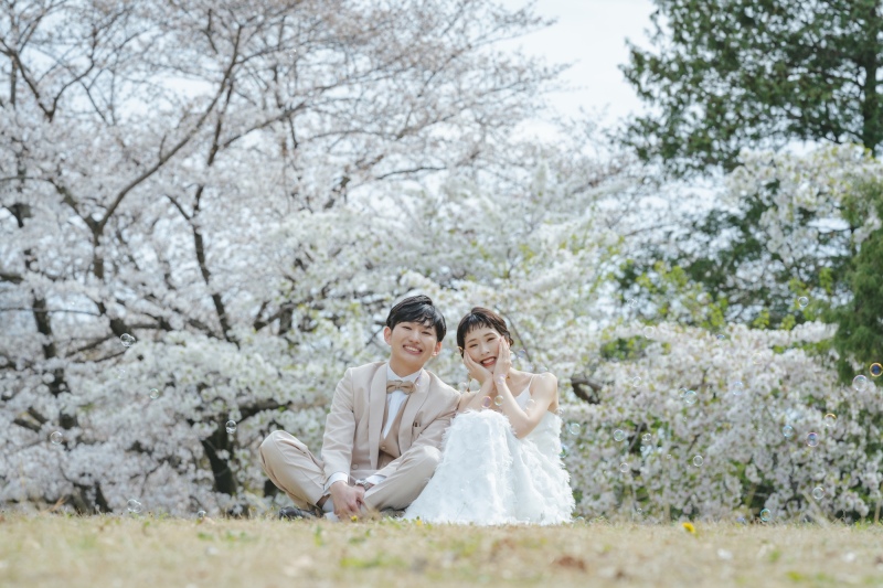 色とりどりのお花との撮影！
