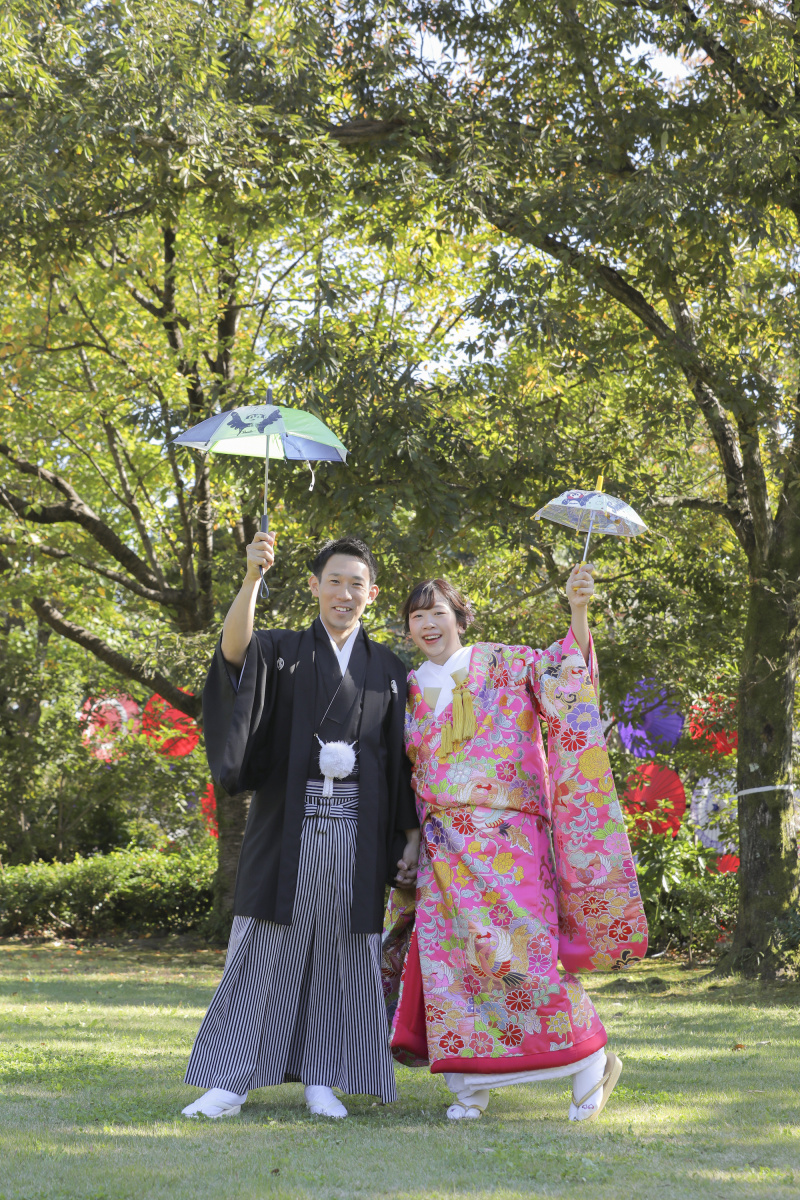 天気に恵まれた和装撮影!with推しアイテム。