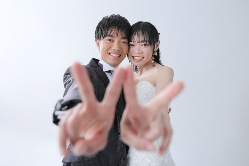洋装ハウススタジオでジャイアントフラワーと一緒に！