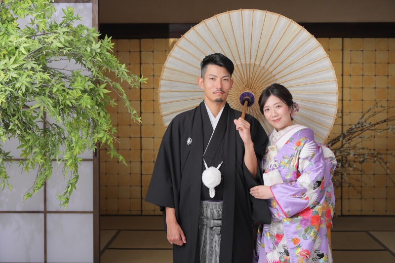 屋内庭園スタジオと私服撮影