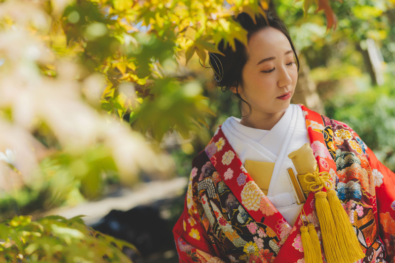 昭和記念公園の紅葉ロケ