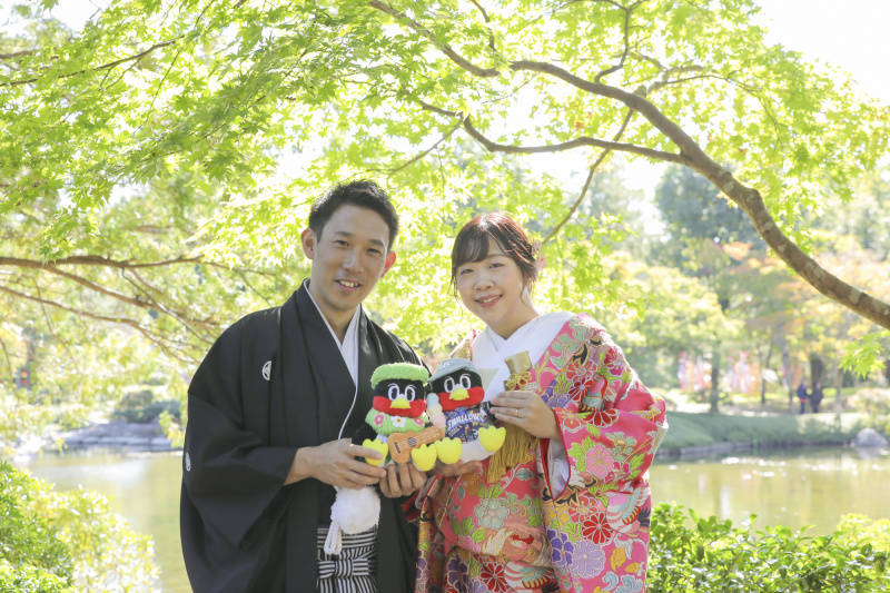 天気に恵まれた和装撮影!with推しアイテム。