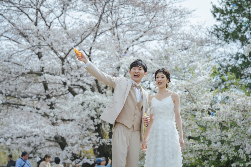 色とりどりのお花との撮影！