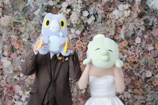 ぬいぐるみと一緒に