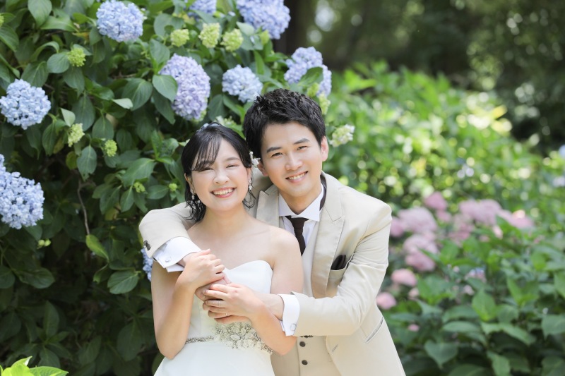 昭和記念公園へ！洋装で紫陽花撮影！