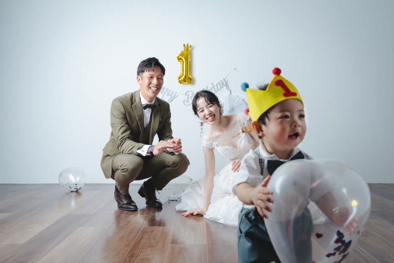 小物を活かしたスタジオ撮影◎