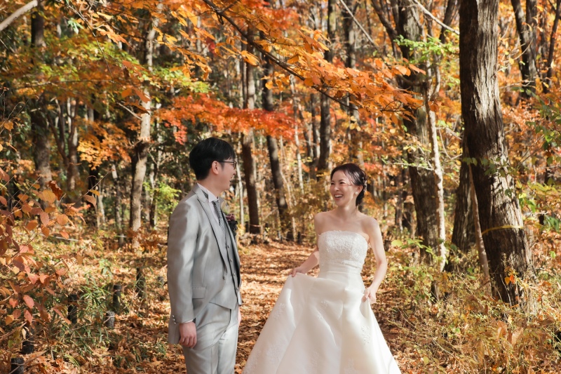 昭和記念公園の洋装ロケーション