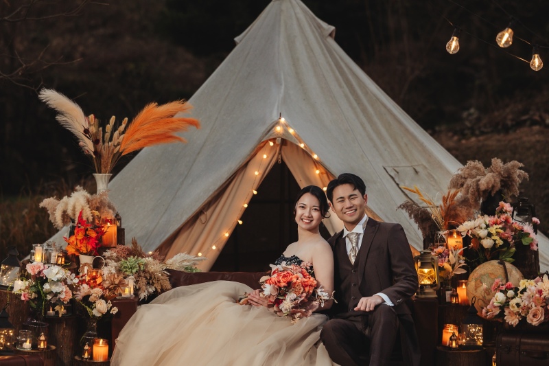 冬のグランピング撮影