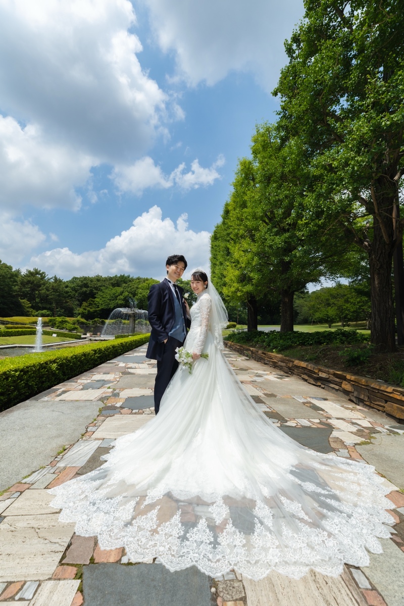 梅雨の昭和記念公園で洋装撮影!誕生日サプライズの紫陽花ブーケに感動…✨