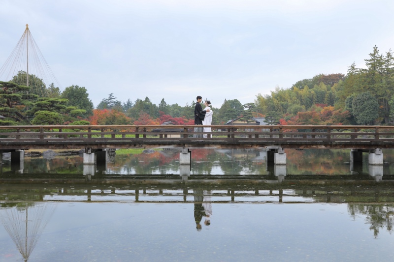 昭和記念公園　秋の雨ロケーション