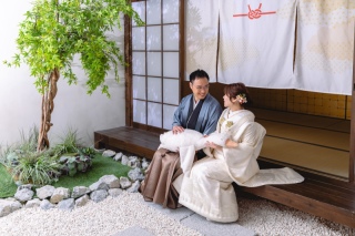 アヒルと空中散歩？！お二人らしいアイテムたちと♫