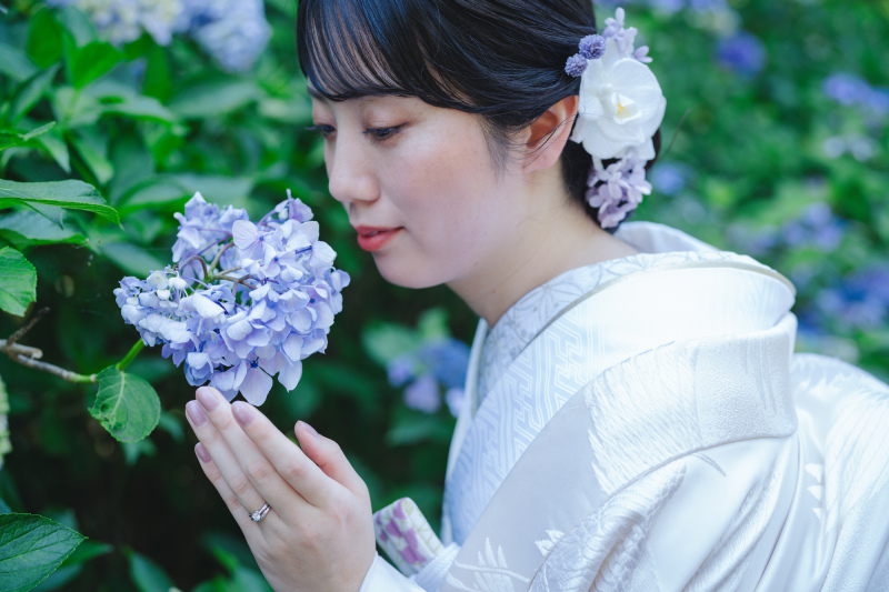 紫陽花ロケ♡