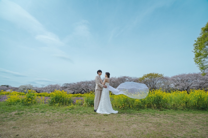 色とりどりのお花との撮影！
