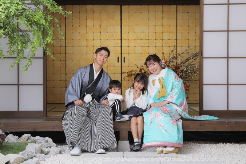 和装&洋装でご家族様撮影!