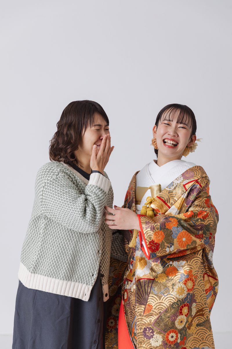秋の洋装ロケーションと和装のスタジオ撮影♫