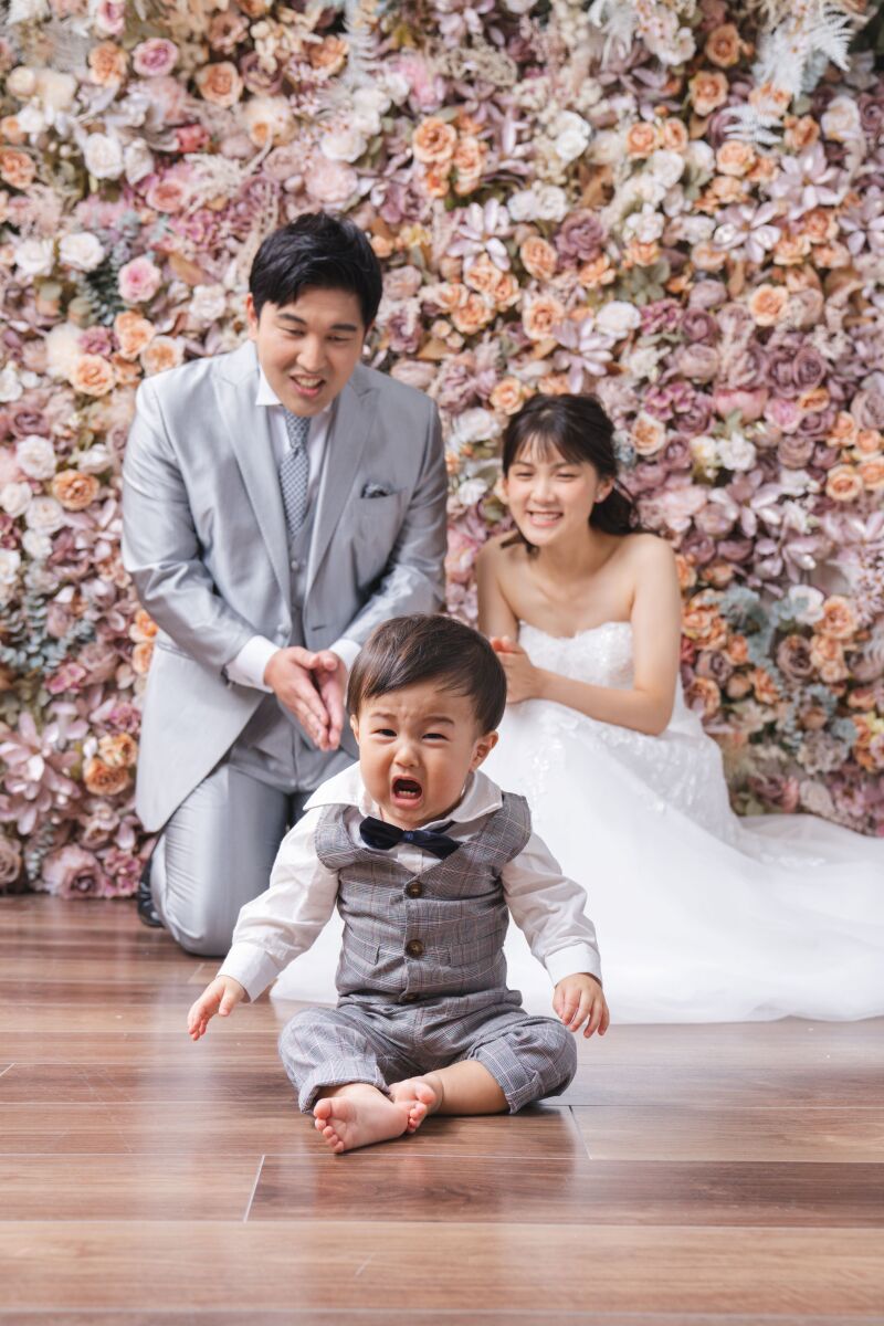 お子様やご家族様とのファミリーフォトウェディング♡