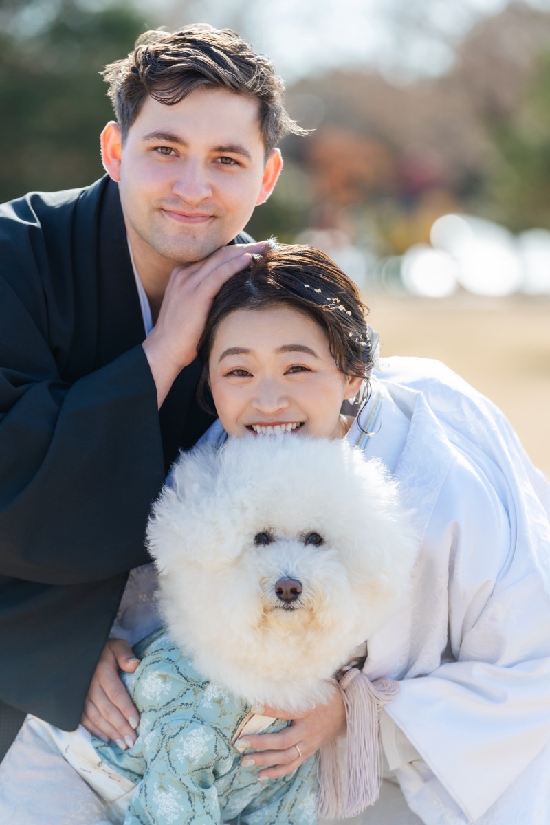 12月和装ロケーション＋犬