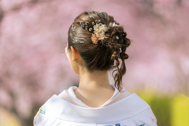 桜ヘアメイク