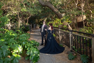 稲村ヶ崎でサンセットロケーション撮影