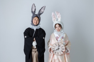 和装洋装スタジオ撮影