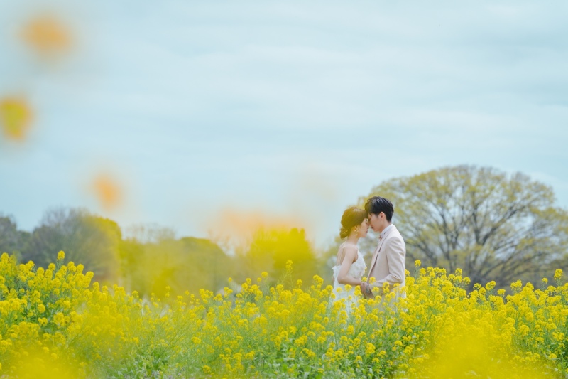 色とりどりのお花との撮影！