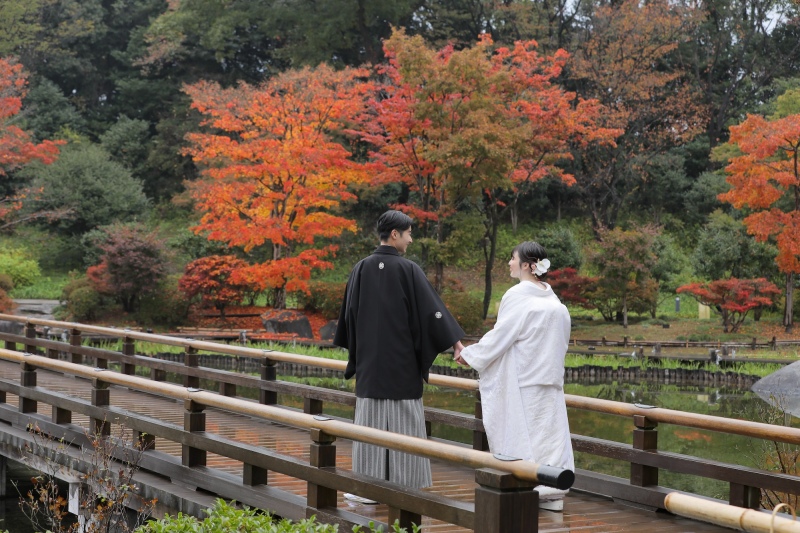 昭和記念公園　秋の雨ロケーション