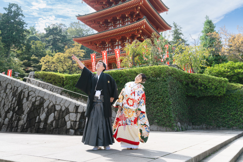 高幡不動尊でロケーション撮影