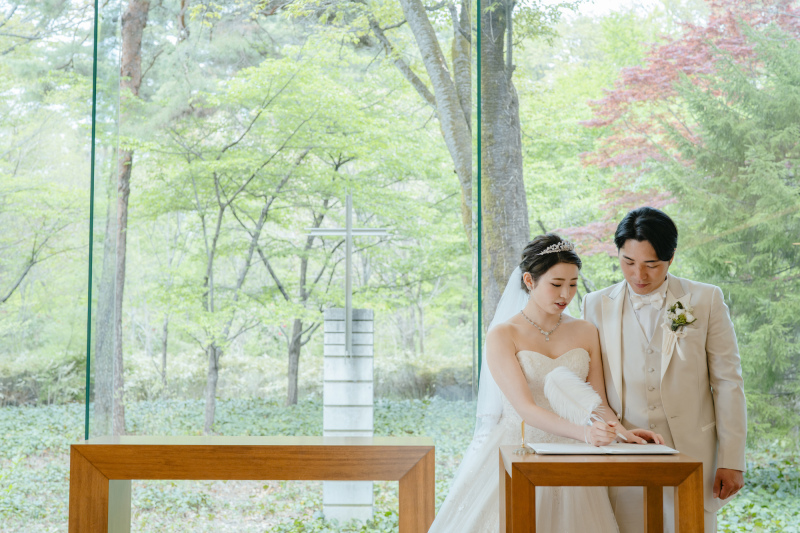 結婚式風な写真が撮りたい！チャペルフォト
